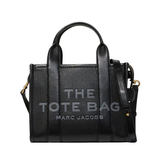 Marc Jacobs- Bolso de cuero, The Small Tote Bag Negro