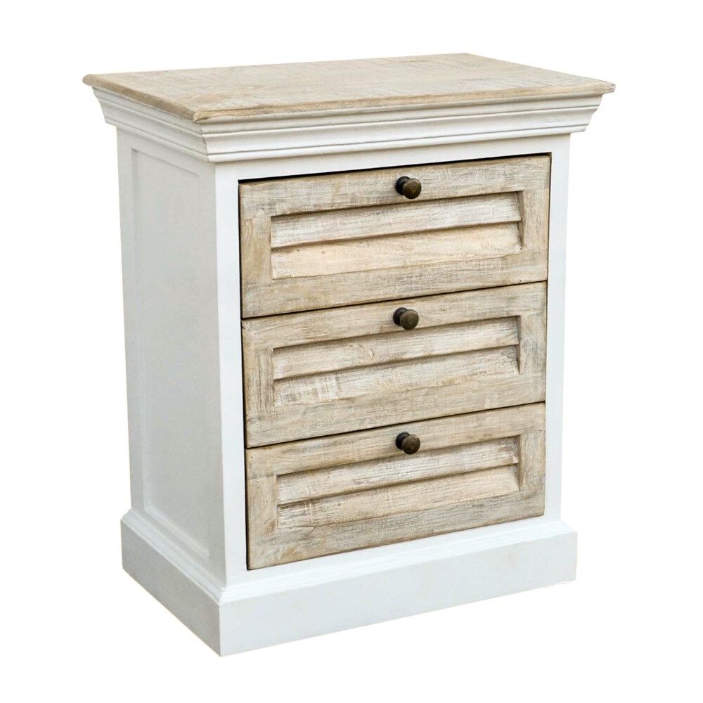 MESA DE LUZ 3C MADERA BLANCO EZIO
