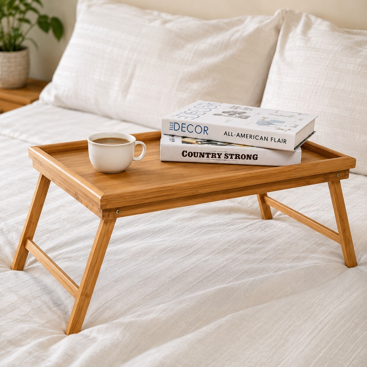 Bandeja Plegable para Desayuno en Cama 50x30x21 cm 