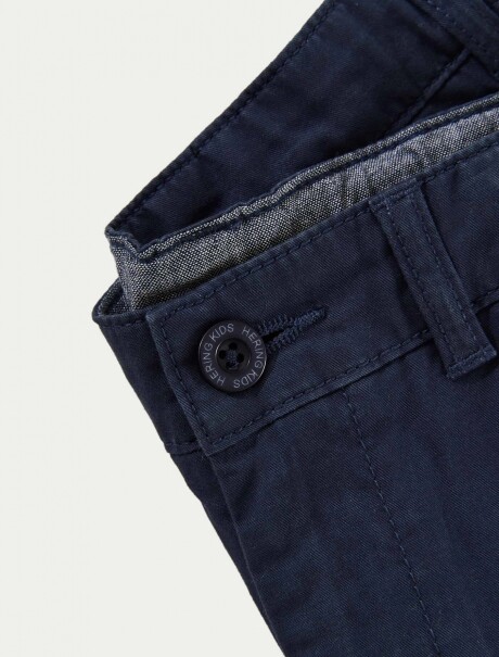 BERMUDA INFANTIL ESTILO CHINO AZUL