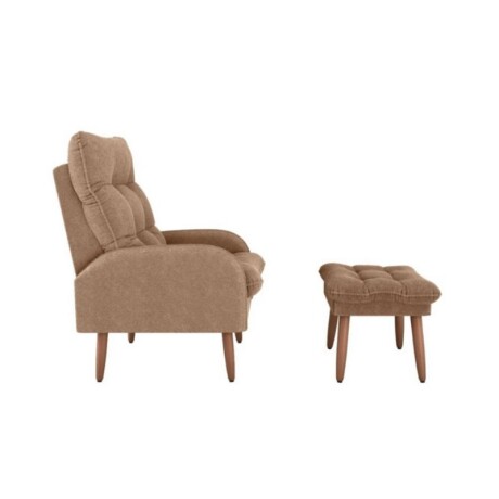 POLTRONA + PUFF NANTES F-498 MARRON POLTRONA + PUFF NANTES F-498 MARRON