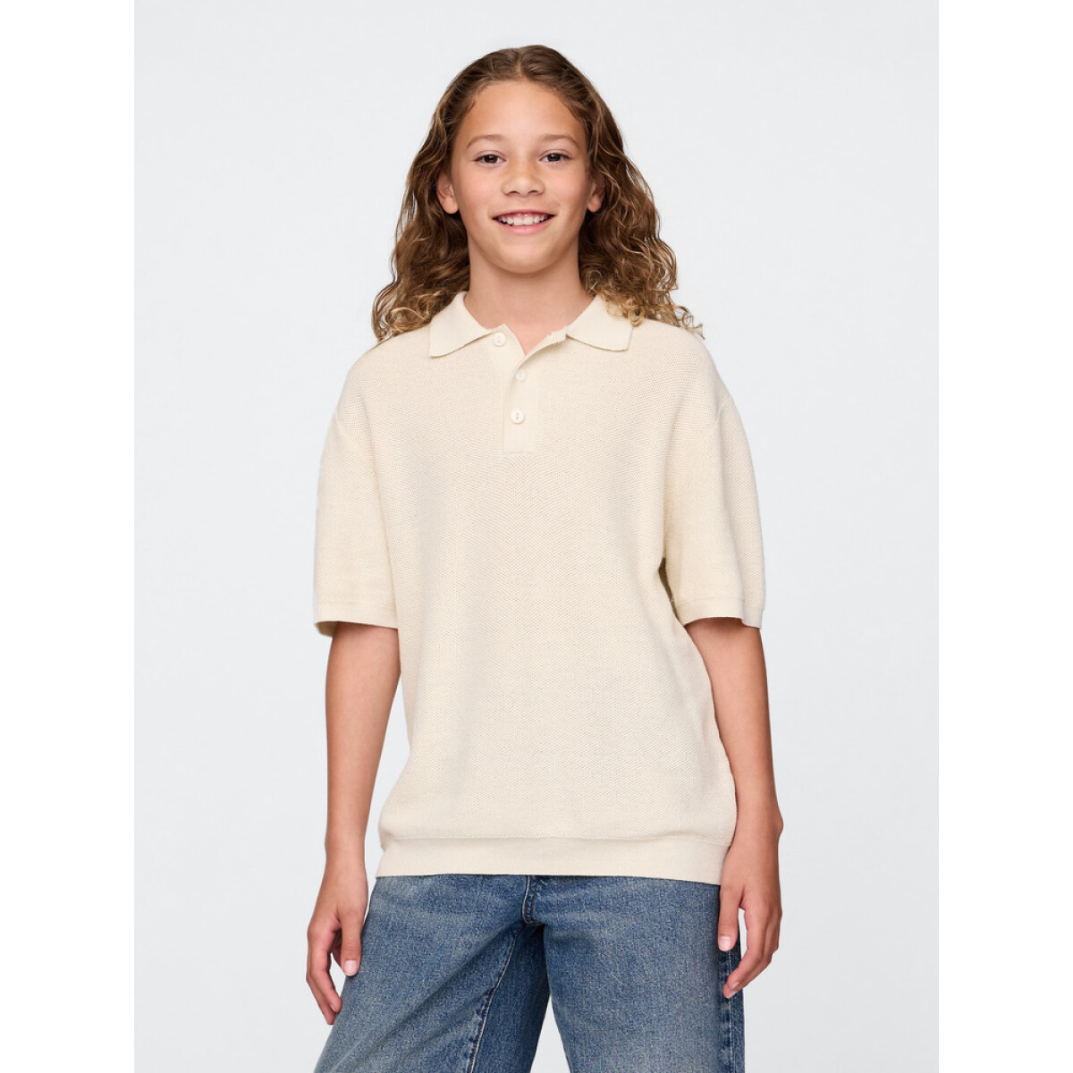 SU25 SS POLO SWEATER - CHINO 