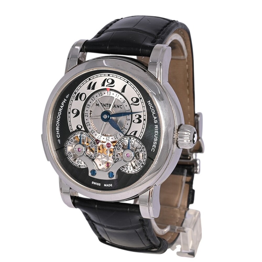 Montblanc Nicolas Rieussec 104981 Cronógrafo 43mm. Acero inoxidable brazalete cuero. Montblanc Nicolas Rieussec 104981 Cronógrafo 43mm. Acero inoxidable brazalete cuero.
