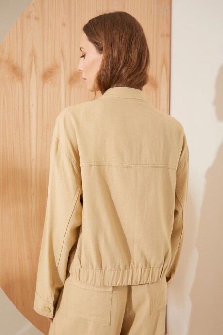 BOMBER TROPICAL CAMEL