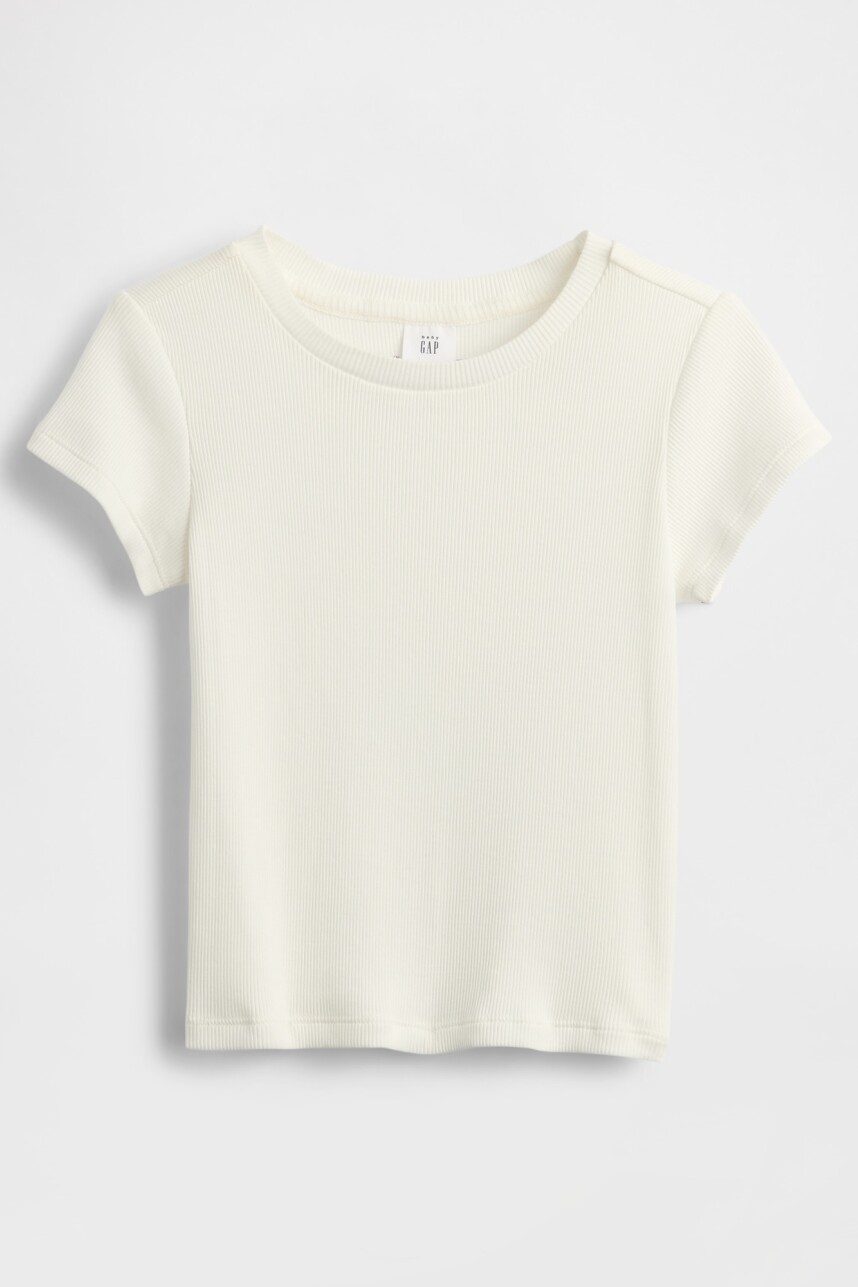 Remera Pointelle Toddler Niña New Off White