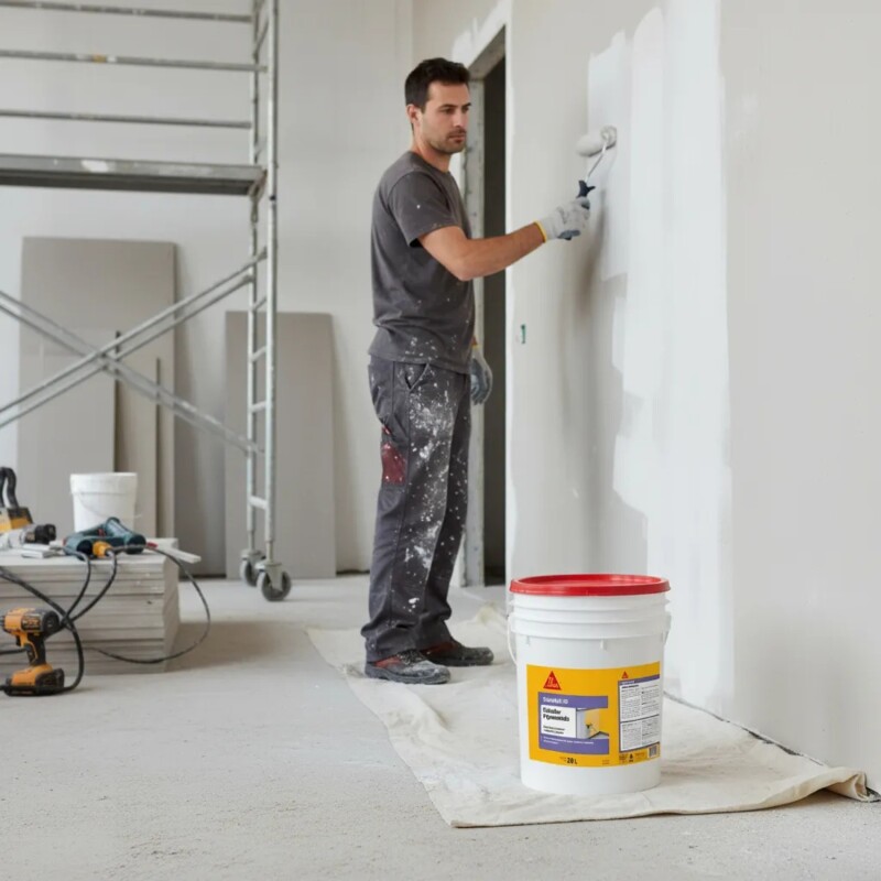 Sellador Pigmentado Sikawall-50 20kg. Sika Color Blanco Sellador Pigmentado Sikawall-50 20kg. Sika Color Blanco