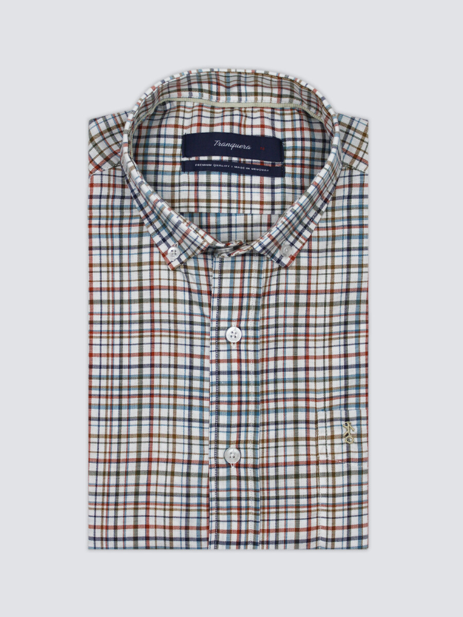 Camisa de Hombre Premium a Cuadros - Cuadros Colores 