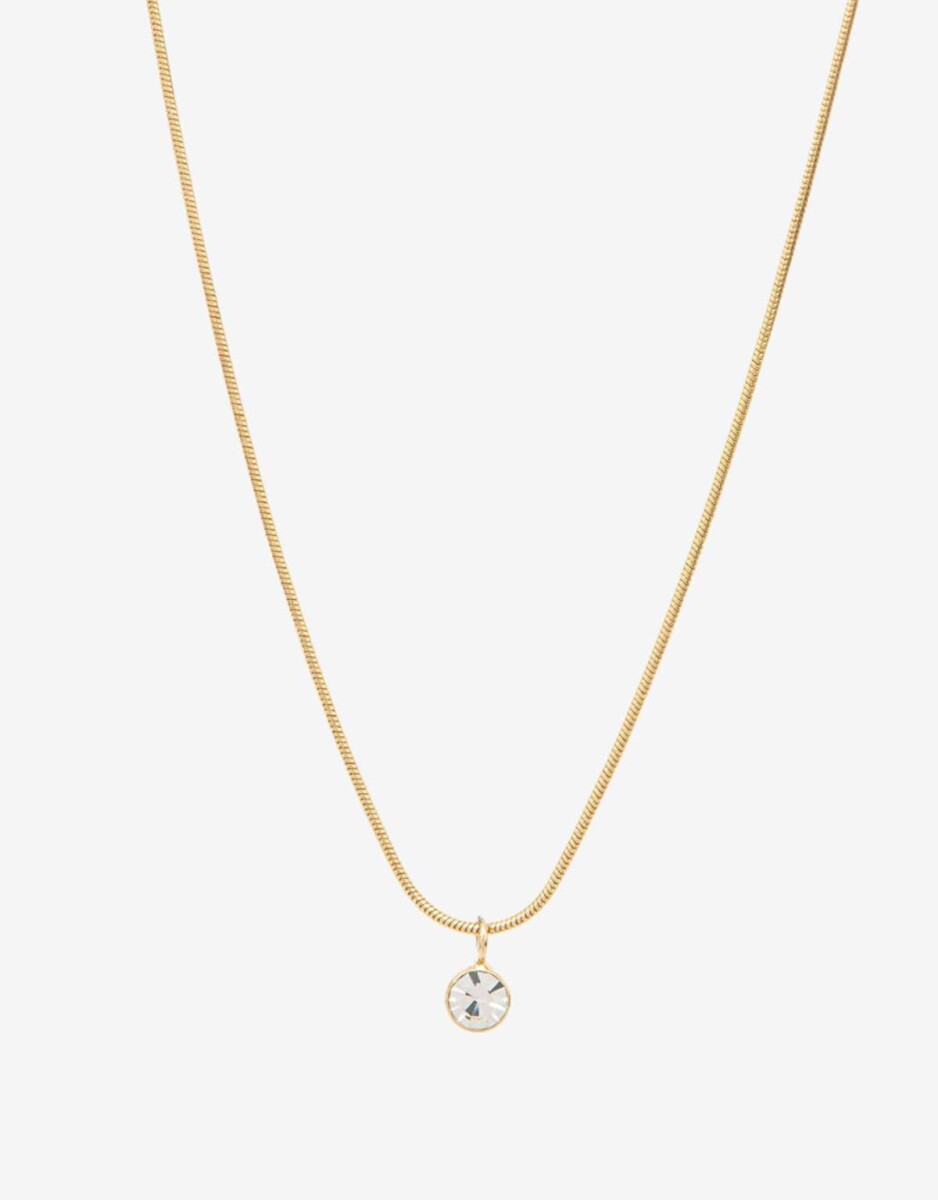 Cadena Con Dije De Strass - Cristal 