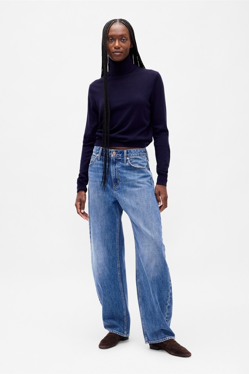 Buzo Polera Merino Mujer Navy Uniform