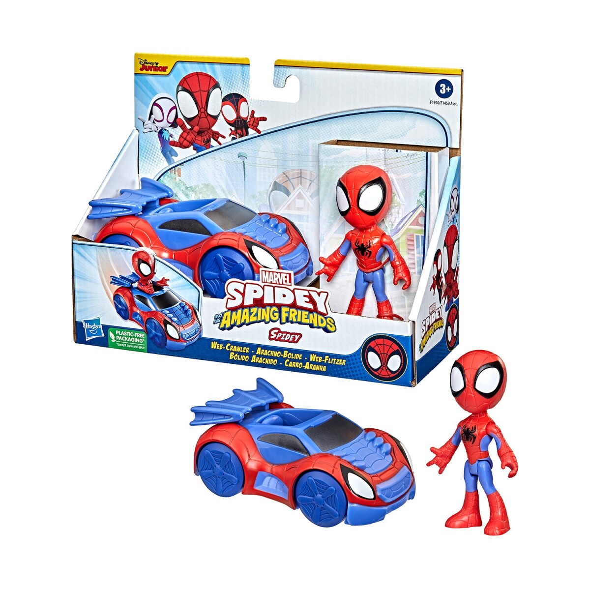 Figura y vehículo Spidey and His Amazing Friends Hasbro - SPIDEY 