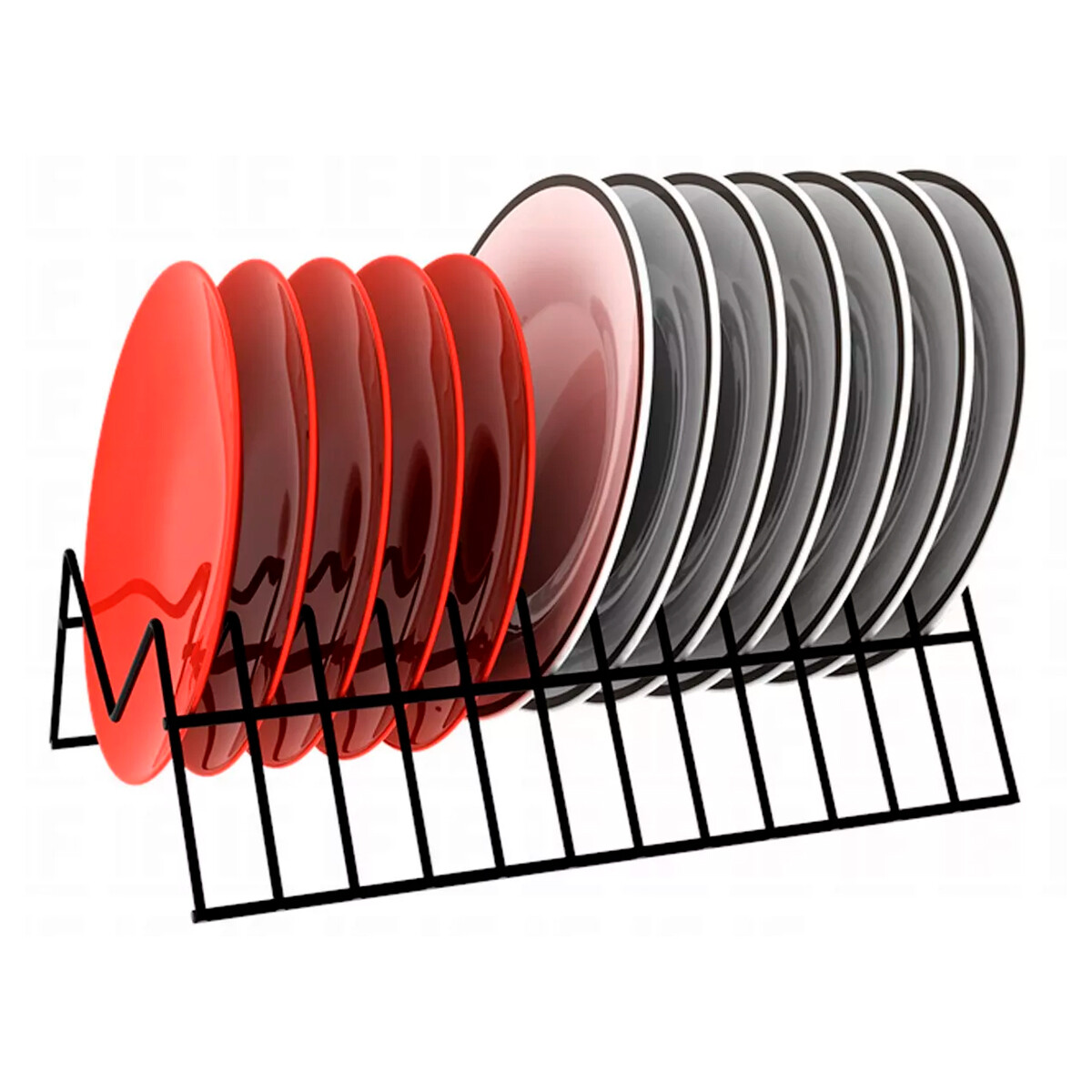 Soporte para platos vertical - NEGRO 