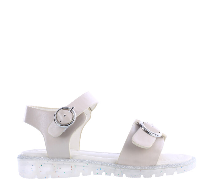 Sandalia de Niña Mini Miss Carol TUNEZ con pulsera y una tira Beige