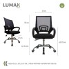 Silla ejecutiva ergonómica Ezri respaldo Mesh negro Premium Negro