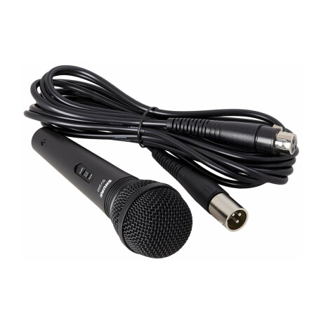 Micrófono vocal cardioide dinámico shure sv200 karaoke cable xlr Negro