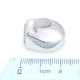 Anillo en oro 18k blanco con brillantes Anillo en oro 18k blanco con brillantes