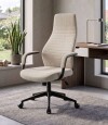 Silla de oficina Negra 2 Posiciones Podium Gris Claro