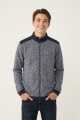 Campera combinada AZUL MARINO
