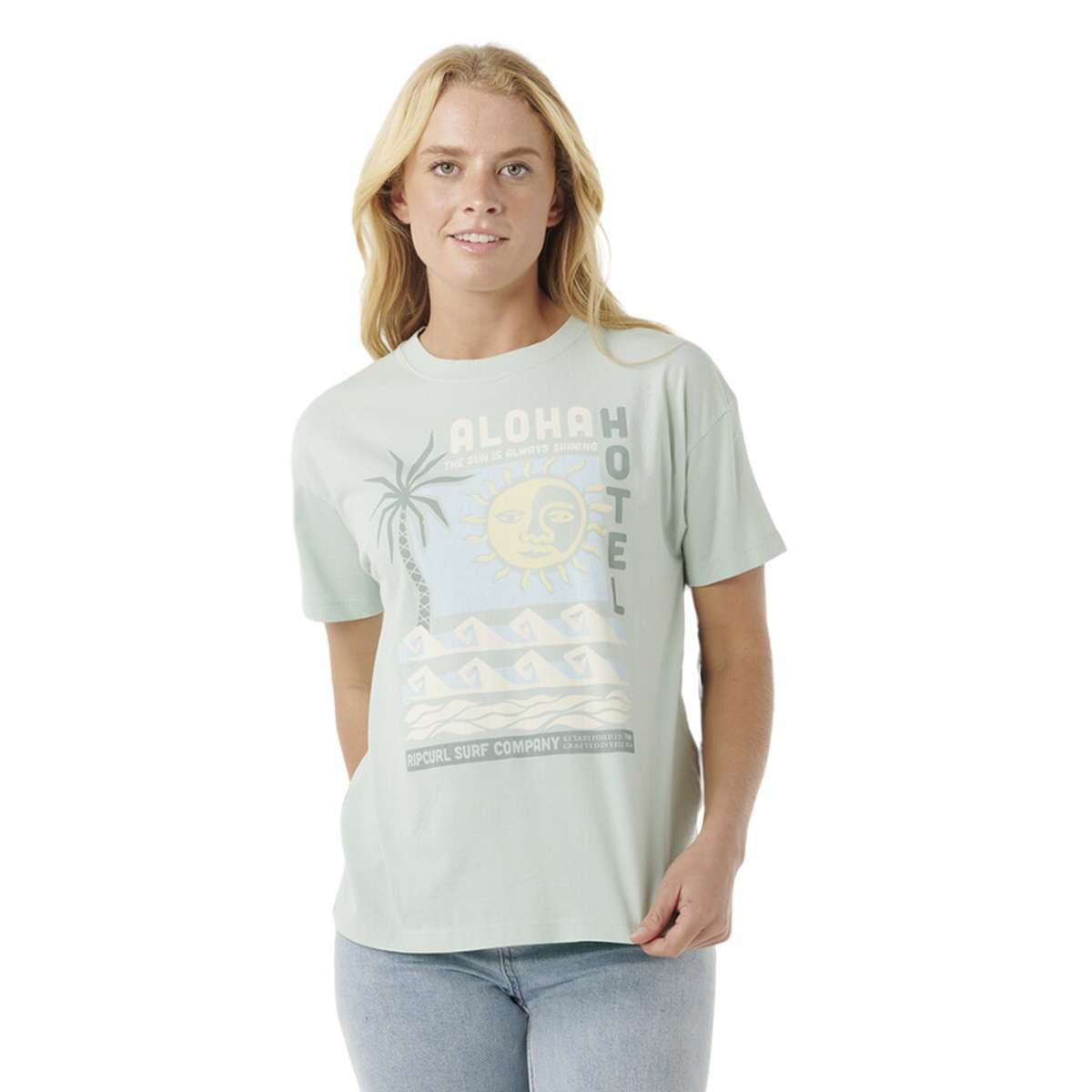 Remera Rip Curl Aloha Hotel Relaxed Tee - Verde 