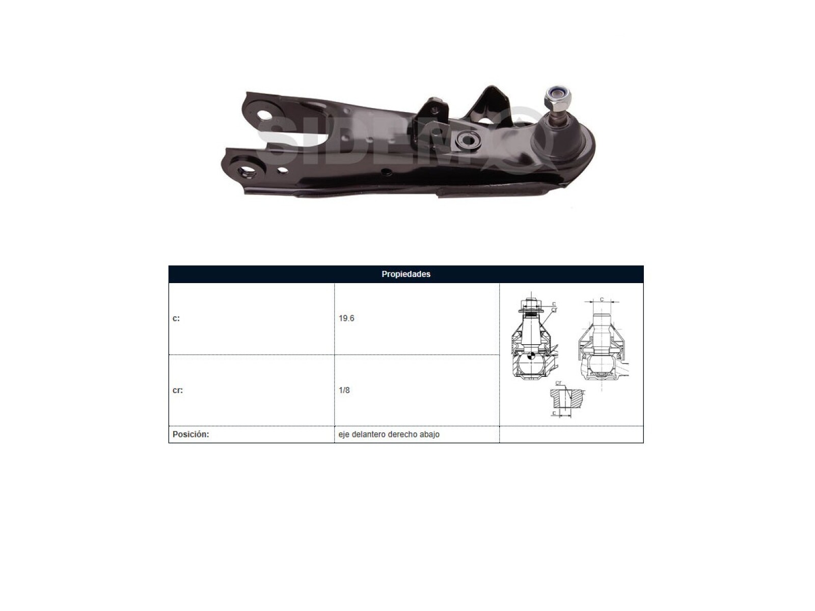 Parilla De Suspension Delantera Nissan D22 96-25 Der 