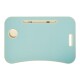 Mesa Laptop Cama Con Posa Vaso Celeste