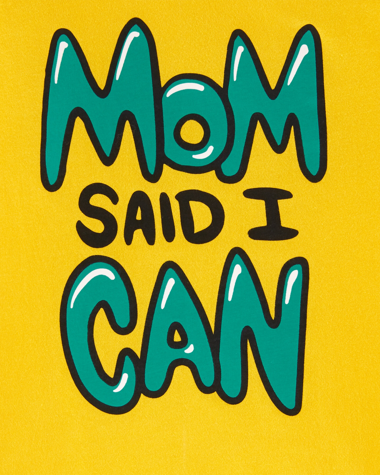 Remera Manga Corta Algodón "Mom Said I Can" 0