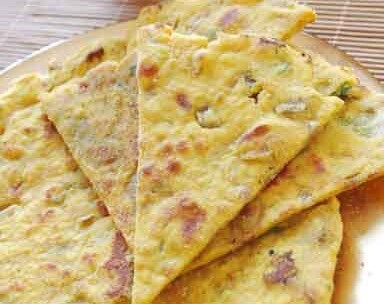 Pan de garbanzos con especias de la India