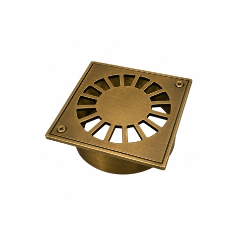 Rejilla bronce pulido con base reja 10x10 cm Rejilla Bronce Pulido Con Base Reja 10x10 Cm