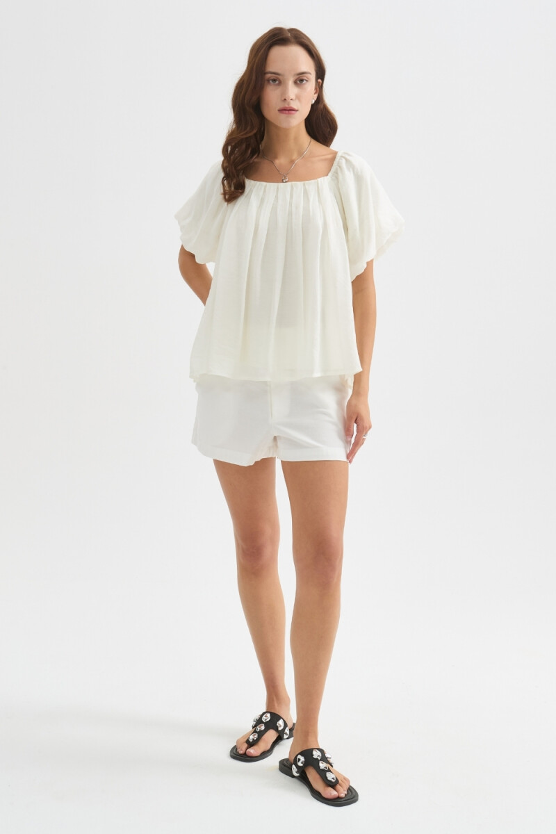 Short Sumana - Marfil / Off White 