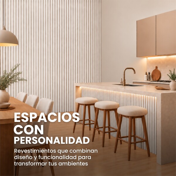 Pack x10 Wpc Simil Madera Wall Panel Lambrin 2.90x16.7 Blanco 1