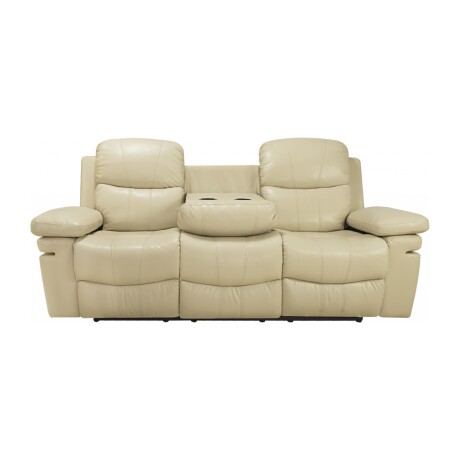 SILLÓN RECLINABLE 3 CUERPOS PU NATURAL-BEIGE MR2138 CREAM