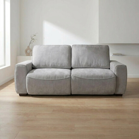 Sofá Adan (Retráctil) - Tela Microfibra - 2 módulos 12073 (Greige)