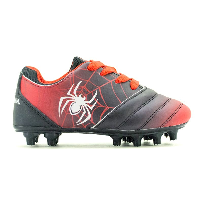 Championes de Futbol Spiderman de Niños - SPTASS23019 Negro-rojo