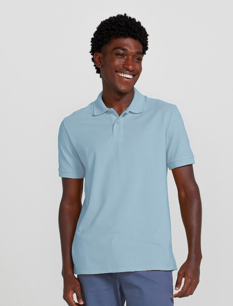 CAMISA DE CUELLO CON BORDADO CELESTE