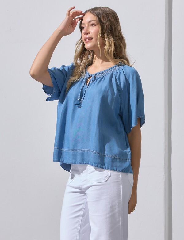 Blusa Punto Smock JEAN