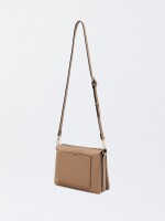 Bolso Bandolera Efecto Triple taupe