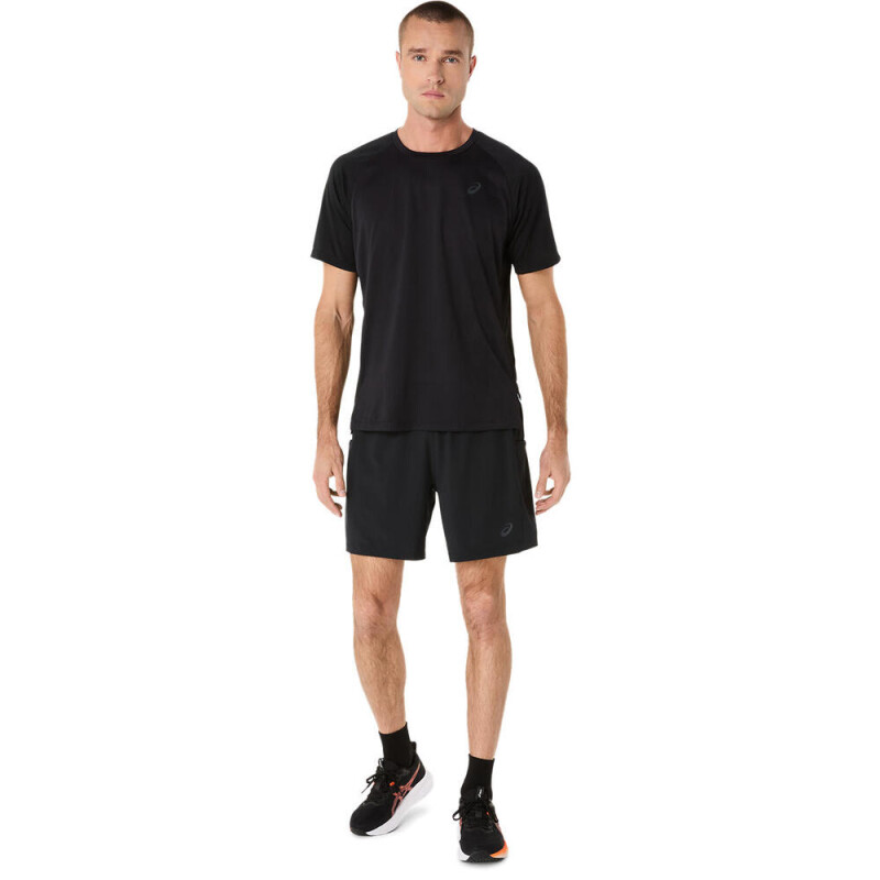 Short Training 2 In 1 Woven 7In Hombre Performance Black