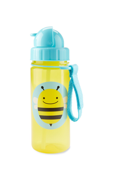 Botella con sorbito, diseño abeja Botella con sorbito, diseño abeja
