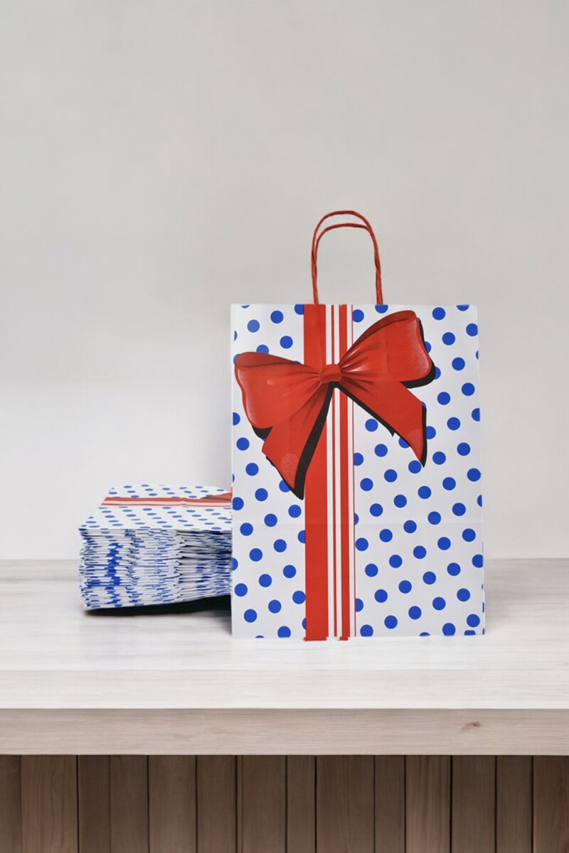 Pack x 20 - bolsa fantasia 22x10x30 cm. - BLUE BOW 