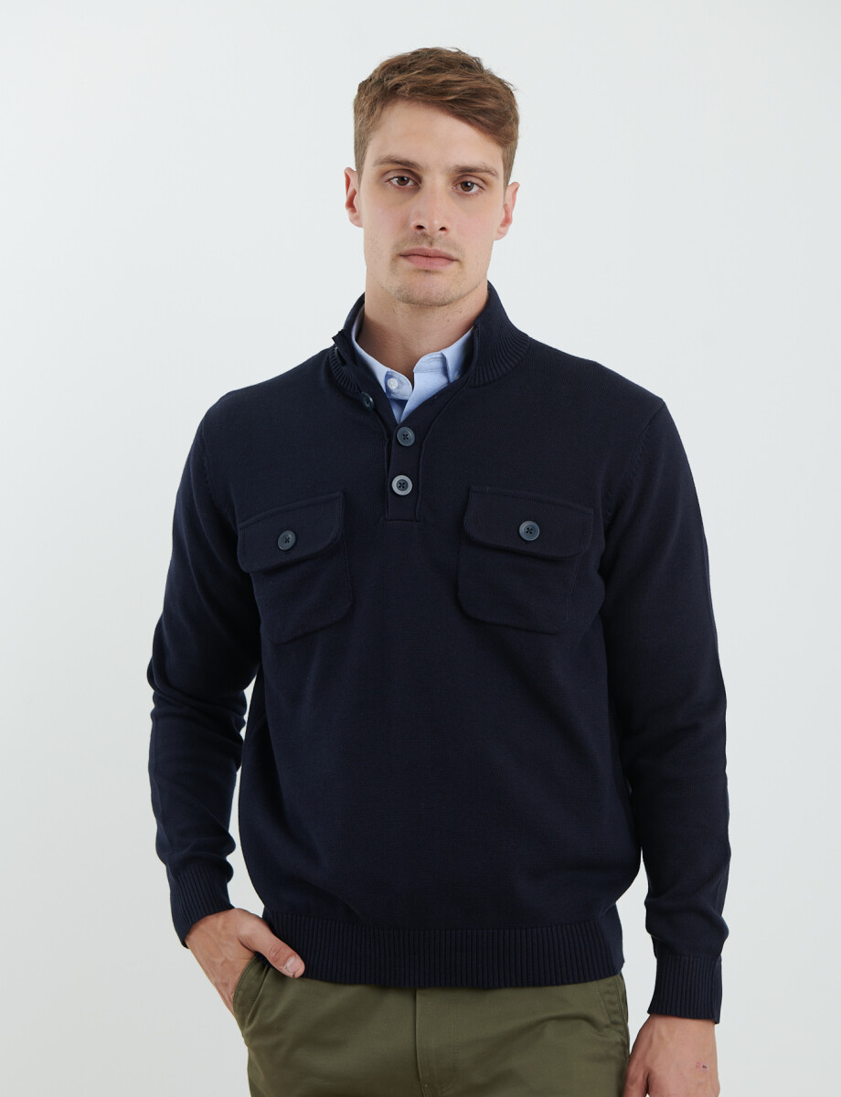 470454 REMERA HARRY Azul Oscuro