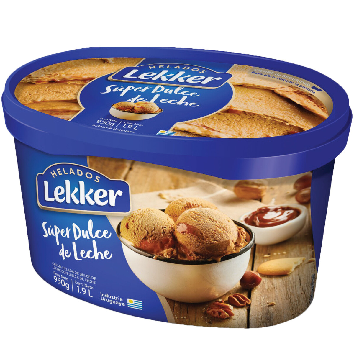 Helado Super Dulce De Leche 1.9L Lekker 