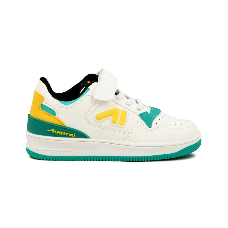 Champion de Niño/a Austral Energy B Acordonado con Velcro Blanco-Turquesa