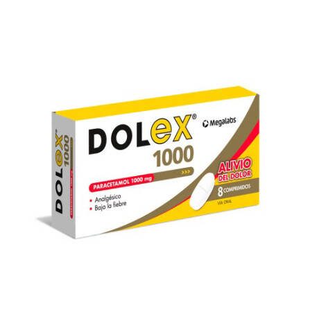 Dolex 1000mg 8 Comprimidos Dolex 1000mg 8 Comprimidos