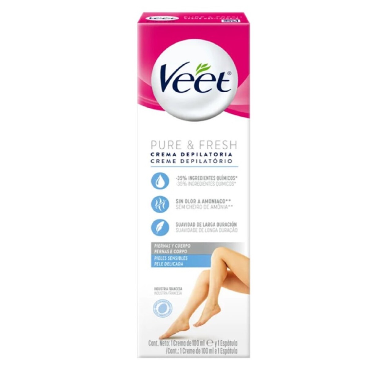 Crema Veet Depilatoria Piel Sensible 100 Ml. 