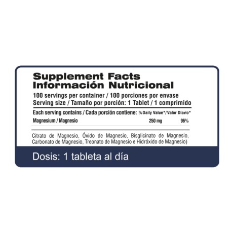 Qualivits Magnesio complete 6 100 Tabs Qualivits Magnesio complete 6 100 Tabs