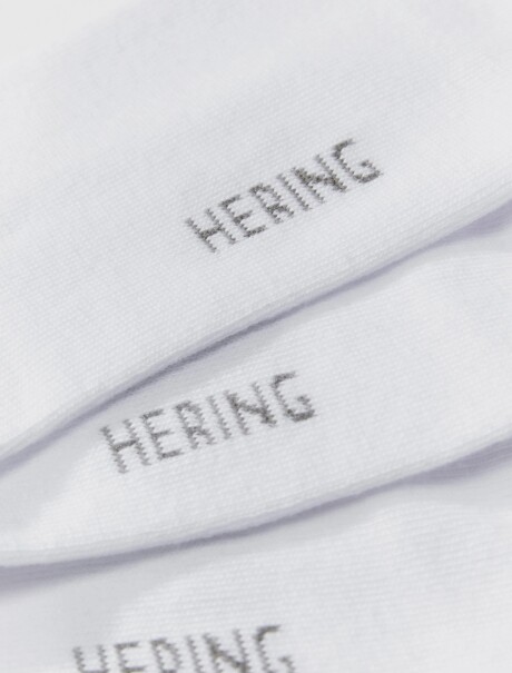 KIT DE 3 PARES DE MEDIAS UNISSEX LARGO MEDIO BLANCO