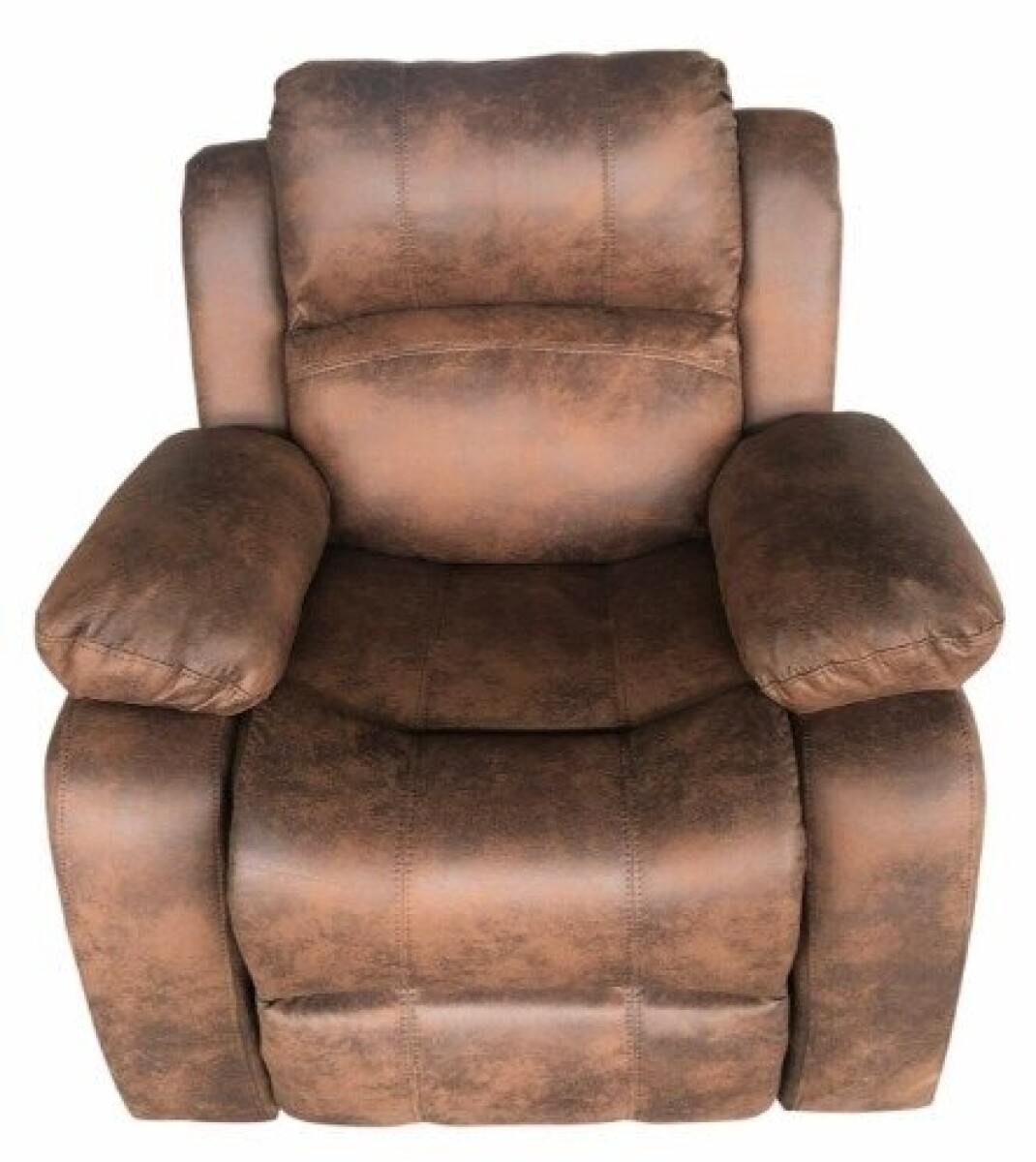 Sofá Recliner 1 Cuerpo Color Marrón Gastado 