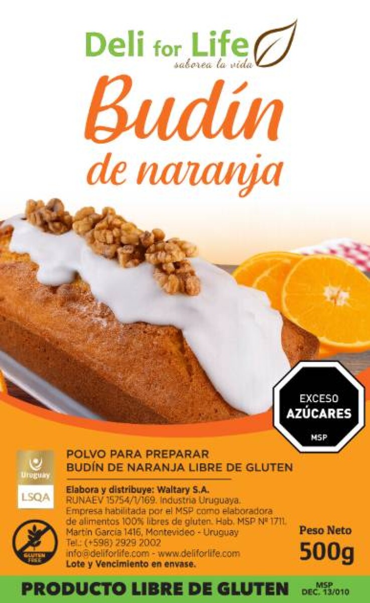 Budín Naranja 500g 