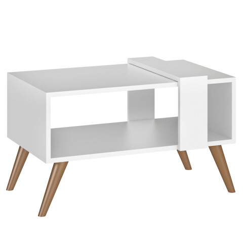 Mesa Ratona de Centro Retro Scandi MDP 15mm – Blanco con Patas Nordik Mesa Ratona de Centro Retro Scandi MDP 15mm – Blanco con Patas Nordik