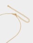 Cadena Corta con Dije Premium Gold Cortos - Dorado