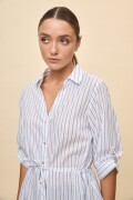 CAMISA MORNING Blanco/Azul
